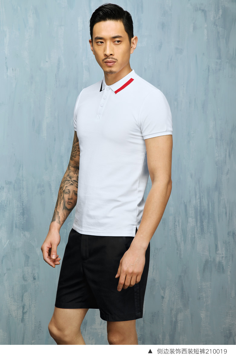 2 màu tươi cổ áo màu sắc phù hợp với áo sơ mi POLO mỏng Yuan Ben 020021 nam hè trẻ trung ngắn tay áo thun áo khoác polo