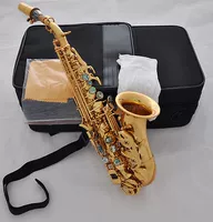 Đẹp saxophone vàng Bb soprano chuyên nghiệp chơi nhạc cụ saxophone / ống trống