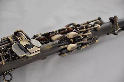 Saxophone tuyệt đẹp Đen cổ Bb tweeter tay chạm khắc chuyên nghiệp chơi nhạc cụ saxophone / ống đàn morrison