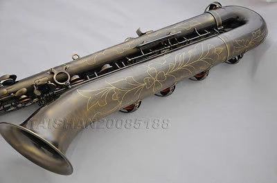 Mua sắm Saxophone Chuyên nghiệp Taishan Antique Eb Baritone 2 Nhạc cụ Đức Saxophone / Tube - Nhạc cụ phương Tây