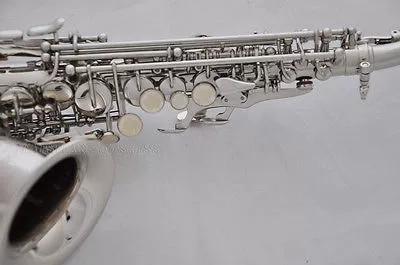 Đẹp saxophone bạc niken cong nữ cao ống Bb cao F chuyên nghiệp chơi nhạc tây guitar điện yamaha