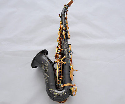 Đẹp saxophone Black Nick giáo sư cong nữ treble ống chuyên nghiệp phương Tây chơi nhạc cụ saxophone / ống kèn sona
