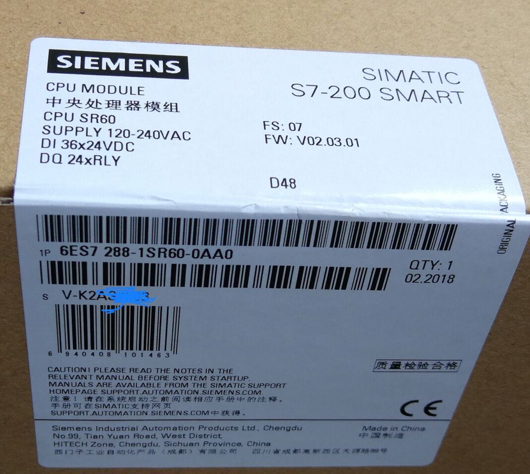 Original fit Siemens PLC S7-200SMART 6ES7288 6ES7288 6ES7 288-1SR60-0AA0