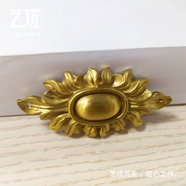 New Alex screw cap decorative cover wooden bed connection hardware pure copper decal furniture accessories yellow