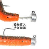 Cast & Catch Back Spirit Fine Neid Hook Road Азиатская мягкая приманка Черная яма против рыбацкого рыбацкого крючка.