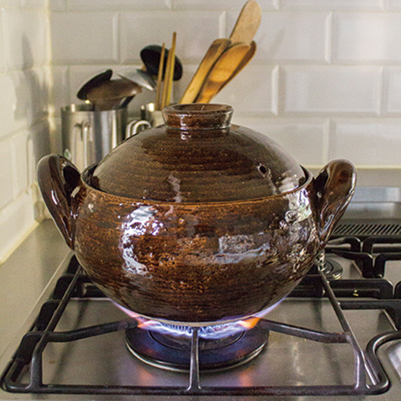 Japan Long Valley Garden Home Home-cooked Pan Iaga Cooking Saucepan Soup Pan Saucepan cooking pot Saucepan Saucepan Pan Saucepan can be empty