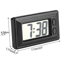 Mini ultra-thin CAR CLOCK CAR ELECTRONIC CLOCK HOME SIMPLE CLOCK WITH MAGIC STICKER STUDENT EXAM CLOCK