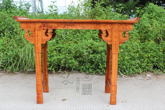 Đồ gỗ gụ, nhím, gỗ hồng sắc, phong cách mới của Trung Quốc, bàn, hiên, gỗ đặc, một số gỗ hồng sắc, Shentai Zhongtang - Bàn / Bàn bàn ghế trường kỷ