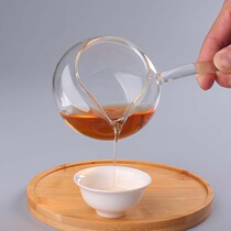 Horizontal side handle gongdo tea cup tea divider crystal glass Road Cup with handle tea leak filter Japan thickened one