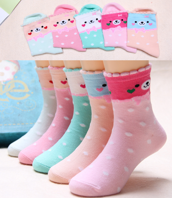Vớ cotton cho trẻ em Mùa xuân và mùa thu Mùa đông cho bé trai và bé gái tất lưới cho bé