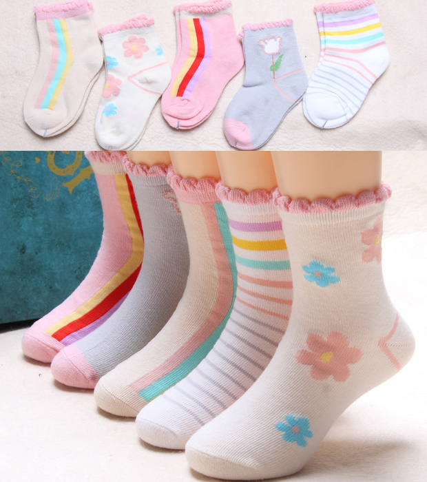 Vớ cotton cho trẻ em Mùa xuân và mùa thu Mùa đông cho bé trai và bé gái tất lưới cho bé