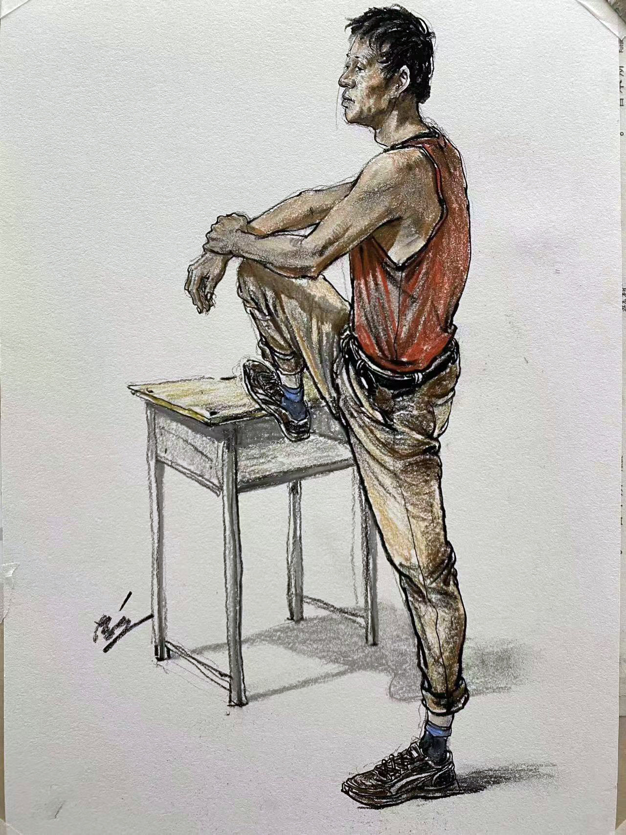 Древесный уголь 达珀斯彩色素描笔美术生素描速写单色彩炭彩色铅笔彩色铅笔12色24色36色套装
