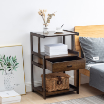 Economic type plus high bed head cabinet minimalist modern shelve Chinese landing bedside simple multilayer storage small cabinet