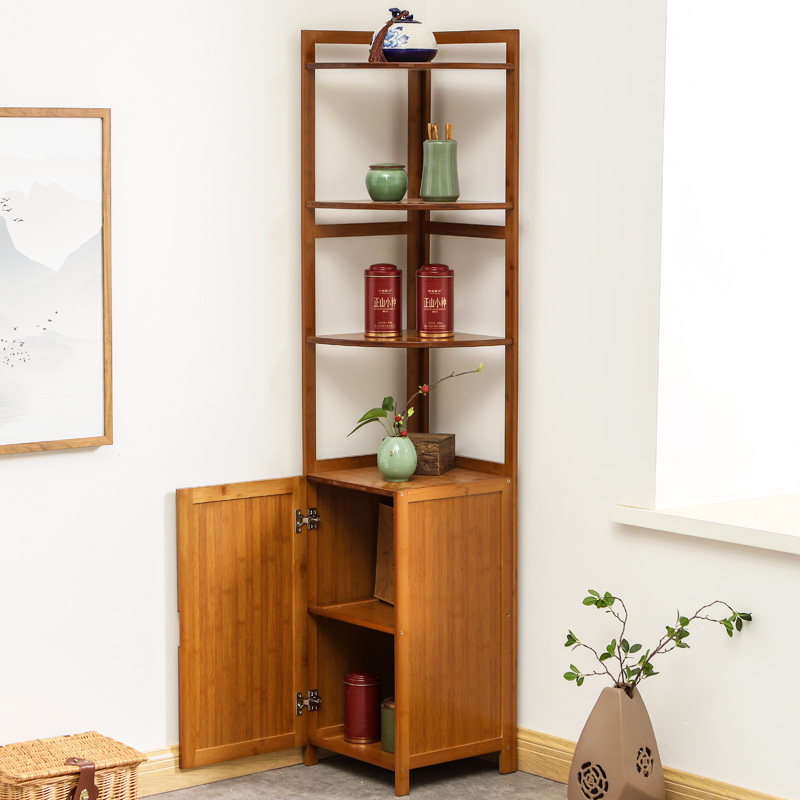 Minimalist modern corner cabinet rack triangular wall corner storage cabinet corner storage cabinet Economy corner cabinet storage cabinet