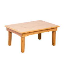 Folding Nanzhu Tatami bay window table Small tea table Kang table Household dining table Modern simple tea table Low table