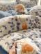 Yalu Thickened Brushed Cotton Four-Piece Set Pure Cotton Bedding Autumn and Winter Bedding Bed Sheet Duvet Cover Dormitory Three-Piece Set