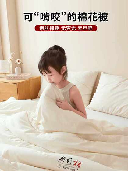 Yalu Xinjiang Cotton Quilt Core, Thickened Winter Quilt for Warmth, Suitable for Student Dormitories, Spring and Autumn Quilt, All-Season Use