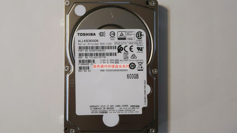 Toshiba Al14Seb060N Server Hard Drive 600g Sas 12Gb/S 128Mb 10K 2.5inch