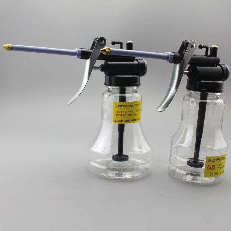 Transparent oil pot Plastic oil pot Oil gun 250ml 350ml