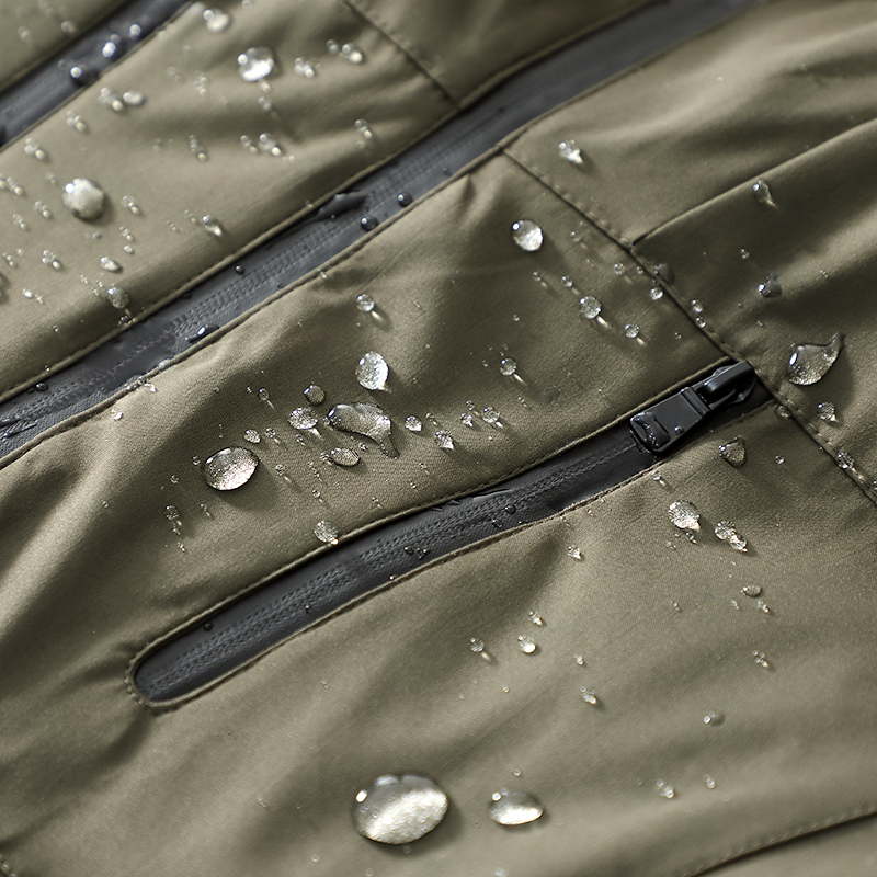 High-end niche from Norway Waterproof windproof breathable men's medium and long version hooded trench coat jacket