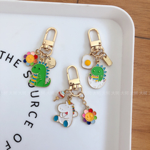  Super cute dinosaur unicorn airpods pendant key buckle bag hanging buckle