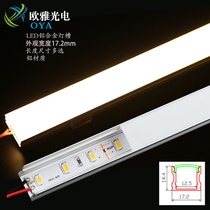 led lamp slot embedded lamp with aluminum groove U-shaped aluminum alloy lamp slot decorative shape light slot