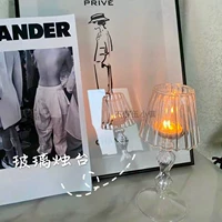 Стеклянная свеча, 1 шт