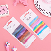 20 Loaded Chic Girl Mix with colorful line clip Liu Haiclip Han version 100 hitch Candy Color Hairpin Hairpin Card With card-card ornament