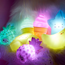 ins small night light ice cream river Mari pears clouds Stars light bottle pinewood Rainbow feeding light to appease the little night light
