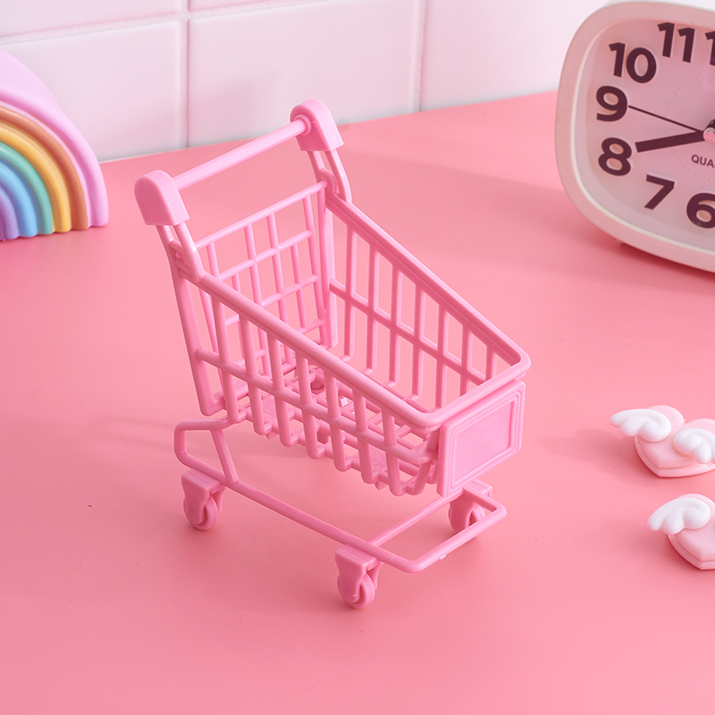 Day Series Pink Teenage Girl Hearts Mini carts Trolley Tabletop Pendulum powder Bashing Containing Layer Rack Photo Prop Gifts