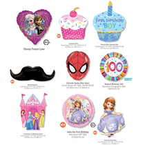 A0205 aluminum film balloon imported aluminum foil male treasure unicorn Frozen Spider-Man cake birthday