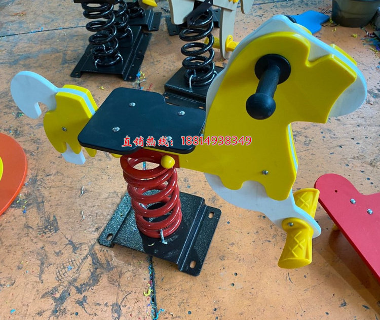 аттракцион качели 幼儿园游戏弹簧木马 公园卡通海马摇摇乐 儿童健身摇乐 小区摇马 OTHER