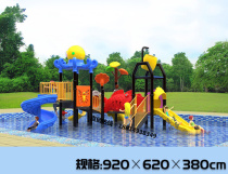 Large combined water park water village outdoor swimming pool water spray slide inverted bucket water house childrens play toys
