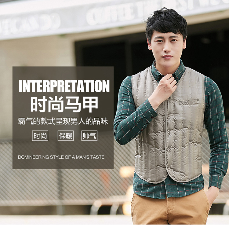 Ưu đãi đặc biệt mùa đông xuống áo vest cotton nam mặc đoạn ngắn Thanh niên dày áo ấm trung niên vest cỡ lớn áo khoác giả vest nam hàn quốc