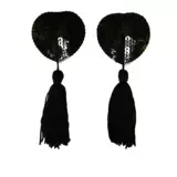 Сексуальные наклейки на соски, блестки для ногтей в форме сердца с кисточками, европейский стиль