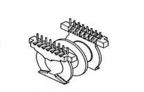 High power transformer core skeleton PQ5050 core skeleton double slot horizontal 8 8 pin