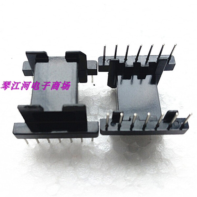 EFD25 high frequency magnetic core skeleton single slot horizontal straight plug 7 7 pin bobbin ten sets a pack