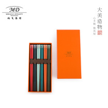 Margolonte chopsticks Rain Flower Xuan Frosted Anti Slip Easy To Clean 6 Double Gift Box Home No Paint No Wax of mind