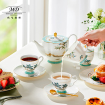 Margolont Bone Porcelain West Lake Feast Lotus European Coffee Cup and saucer Home 6-person English afternoon tea set gift box