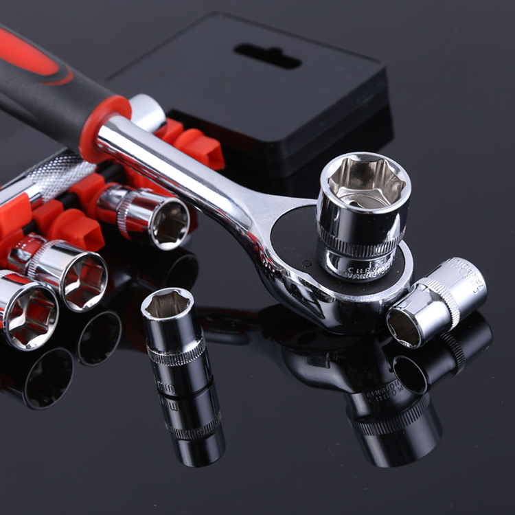 Tự động sửa chữa sửa chữa máy ratchet ổ cắm cờ lê Xe Máy xe điện công cụ sửa chữa kit Hộ Gia Đình công cụ phần cứng cờ le