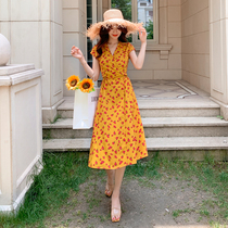 Super fairy beach dress women 2020 New Bohemia holiday dress Thailand Sanya skirt seaside photo skirt