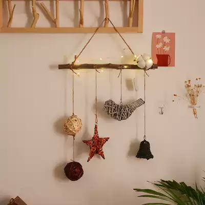 Kindergarten ring Chuang DIY handmade personality branch decoration wall green plant hydroponic plant glass vase hanging