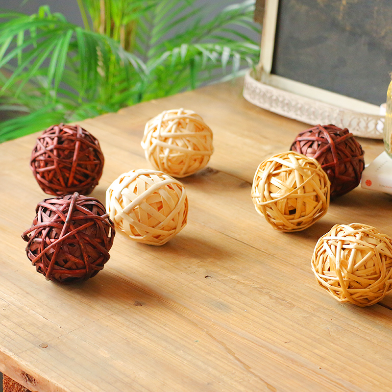 Vine Ball Retro Freshener Lyu Chicket Pendant Photo Prop Natural Photography Decoration Background Swing Piece Handmade Decorative Ball