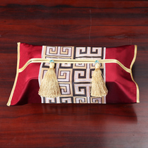 Yibixu new Chinese style fabric tissue cover living room bedroom tissue bag household tissue bag tissue box bag