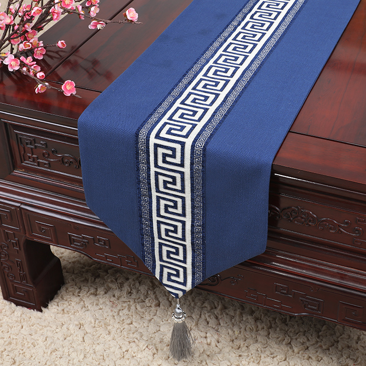 Mới Trung Quốc Zen bảng bảng cờ hiện đại tối giản chenille bàn cà phê vải hiên TV tủ cờ Trung Quốc gió giường cờ - Khăn trải bàn thảm trải bàn ăn