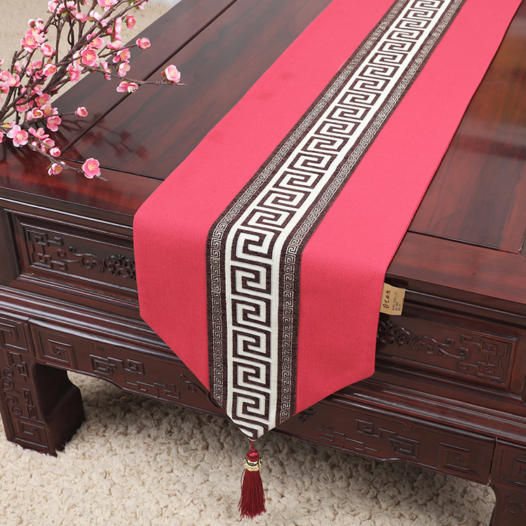 Mới Trung Quốc Zen bảng bảng cờ hiện đại tối giản chenille bàn cà phê vải hiên TV tủ cờ Trung Quốc gió giường cờ - Khăn trải bàn thảm trải bàn ăn