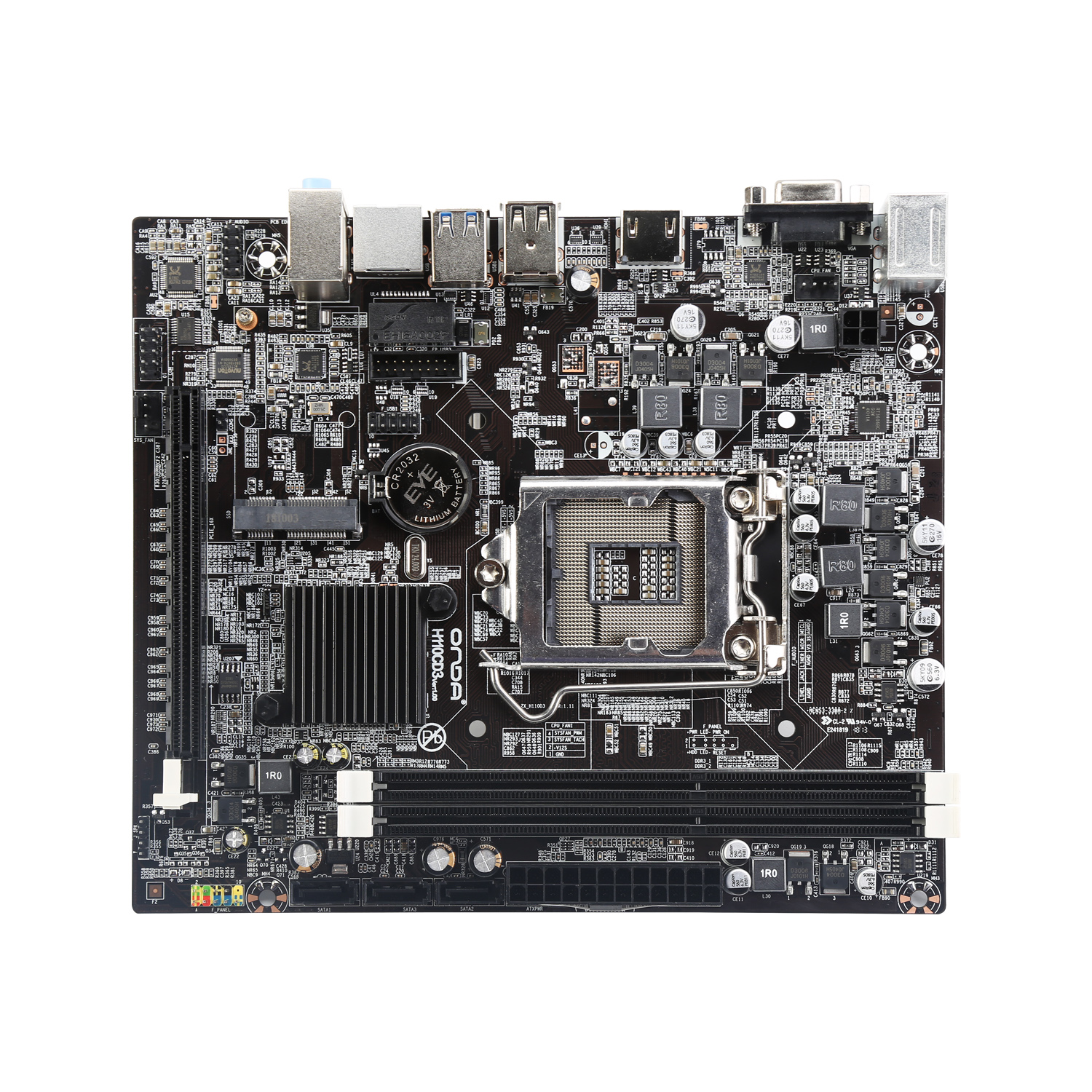 New Seven Rainbow H110M-K D3 Desktop PC Main Board 1151 Pin DDR3 Solid State Set Gucci ONDAb150