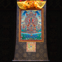 Sakya Refuge State Mineral Pigment Giclee Thangka Tibetan Tantric High Definition Customized Buddha Statue and Bodhisattva Finely Mounted Portraits