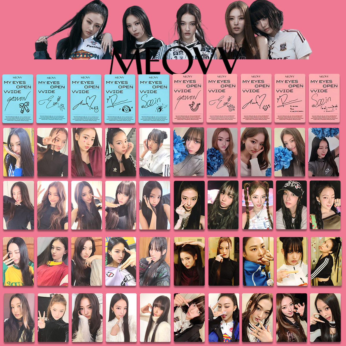 Meovv Ktown4u 対面サイン会応募特典トレカ　5種コンプ Meovv Ktown4u 対面サイン会応募特典トレカ 5種コンプ MEOVV エラ