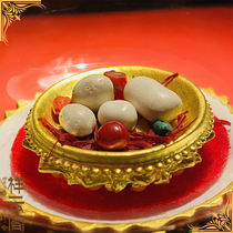 The Ten Great Disciples of the Buddha His Holiness The Great Son of Su Bodhi are bound to a box containing a stupa gawu